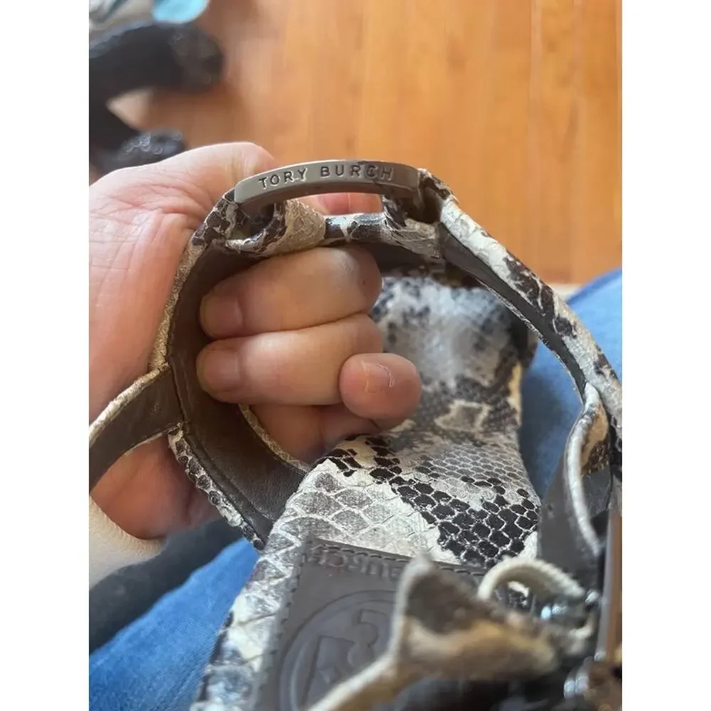 Tory Burch animal print platform sandal size 7(900